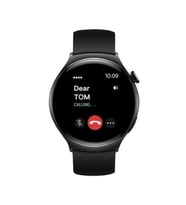 Haino Teko RW34 Watch 4 Amoled Ekran Android İos HarmonyOs Uyumlu Akıllı Saat Siyah
