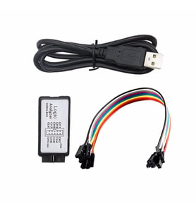Usb Lojik Analizör - 24Mhz 8 Kanal - Spı I2C Uart Can Dmx512 Profesyonel Data İnceleme Debug Aracı