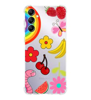PrintiFy Samsung Galaxy A24 Uyumlu Water Color 5 Baskılı Şeffaf Köşe Korumalı Antişok Kılıf