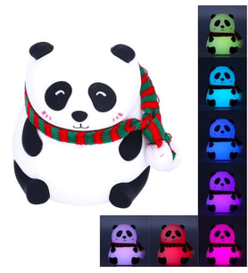 Yumuşak Dokulu Panda Tasarımlı Şarjlı Gece Lambası