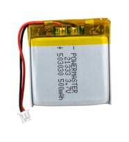 Powermaster 3.7 Volt 500 Mah Lityum Polimer Şarjlı Pil 5X30X30 mm Akıllı Saat Kulaklık Pili