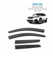Peugeot 3008 Mugen Cam Rüzgarlığı 2016-2019 arası 4'lü Sunplex (Beyaz)