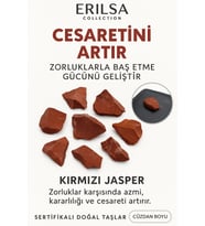 Sertifikalı Ham Cüzdan Boy Kırmızı Jasper Taşı Kütle - El Taşı - Güç, Dayanıklılık ve Günlük Koruma (Çok Renkli)