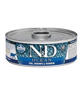 ND Ocean Pumpkın Morina,karides Kitten Konserve 80 Gr. X 3 Adet