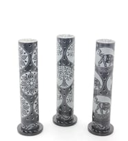 Obsidian Taşı İşlemeli Kule Tütsülük Model 2