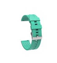 Huawei GT2 42mm 20mm Uyumlu Kordon Silikon Yumuşak Esnek Sportif KRD-23 Kayış (Turkuaz)