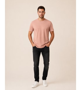 VİGOSS ERKEK BATTAL O YAKA BASIC T-SHIRT B3124-03370