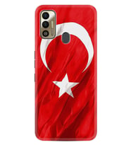 Tecno Sparrk 7T Kılıf Resimli Silikon Kılıf Şanlı Türk Bayrağı 4 1401