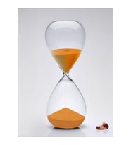 Minimalist Şeffaf Cam Kum Saat 16*5 cm
