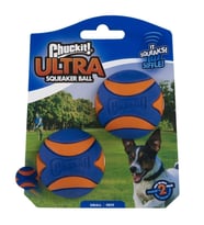 Chuckit! Ultra Squeaker 2'li Sesli Köpek Oyun Topu (Küçük Boy)