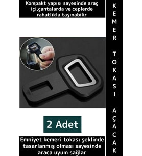 Premium Kompakt Çanta Cep Boy Araç İçi İşlevsel Çok Şık Pratik Kemer Tokası Tasarımlı Açacak 2 Adet