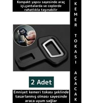 Premium Kompakt Çanta Cep Boy Araç İçi İşlevsel Çok Şık Pratik Kemer Tokası Tasarımlı Açacak 2 Adet