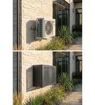 Klima Motoru/Dış Ünite Gizleme/Koruma Kafesi XS 7000 BTU - 9000 BTU 86X44X65(H) Alüminyum Square
