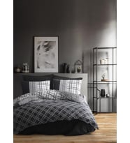 Cotton Box Masculine Çift Kişilik Nevresim Takımı Carlos Siyah