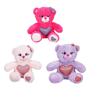 Renkli Sevimli Peluş Ayıcık 26 cm. 1 Adet Fiyatıdır