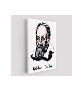 Galileo Galilei Dekoratif Kanvas Tablo-5915