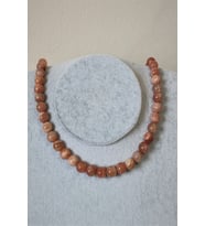 8 MM GÜNEŞ TAŞI DOĞAL TAŞ KOLYE