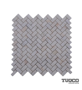 Herringbone Golden Eskitme Mermer Mozaik