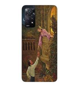 Xiaomi Redmi Note 12 PRO 4G Uyumlu Romeo ve Juliet Tasarımlı Şeffaf Telefon Kılıfı