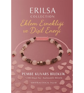 Sertifikalı Eklem Esnekliği ve Dişil Enerji Bilekliği - Pembe Kuvars Terahertz Taşı– Doğal Taş 6 mm (Çok Renkli)
