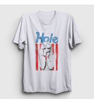 Presmono Unisex Beyaz Hole Müzik Courtney Love T-Shirt 475451tt