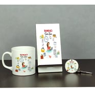 Bankacı Üçlü Set (Kupa + Telefon Standı + Anahtarlık) 001