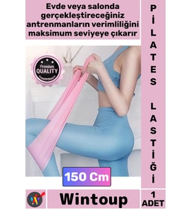 #PilatesLastiği Direnç Bandı Fitness Ekipmanı Esneklik Artırıcı Güçlendirici Pilates Lastiği 150 Cm