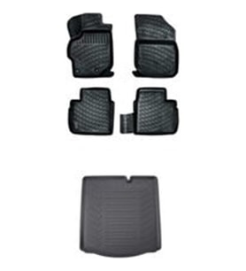 Rizline Ford Courier 3D Havuzlu Paspas + Bagaj Havuzu Set