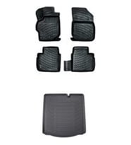 Rizline Ford Courier 3D Havuzlu Paspas + Bagaj Havuzu Set