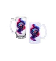 Ghostbastır Design Paris Saint-Germain Kulplu Bira Bardağı Buzlu veya Şeffaf Seçenekli 0177