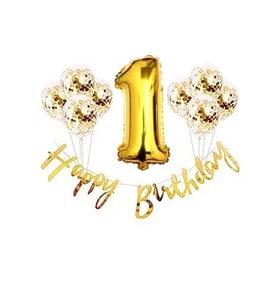 1 Yaş Lüks Doğum Günü Balon Set