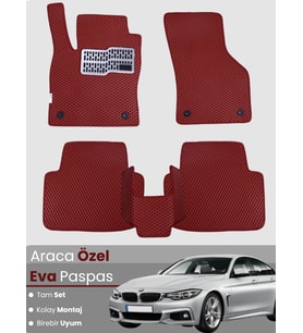 BMW 4 SERİSİ F36 XDRİVE (2014-2020) Uyumlu EVA Paspas Tam Set–Araca Özel,Su Geçirmez