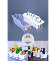 Çok Amaçlı Plastik Dolap Içi Düzenleyici Saklama Kutusu Organizer Sepet 34 * 13
