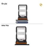 Xiaomi Mi 13 Lite Uyumlu Sim İç Yuvası Çiftli Siyah Sim Kart Tepsisi Sim Kızağı Sim Çekmecesi