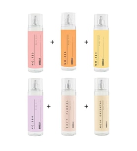 Kadın Bodymist Set No:122 No:228 No:324 No:384 Soft Floral Noir Oriental 210ml -mnms210set