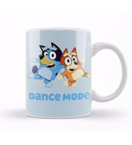 Dance Mode Bluey And Bingo Kupa Bardak Porselen