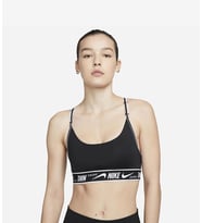 Nike W DF Indy Logo DM0560-010 Kadın Bra Sporcu Büstiyer (Siyah)