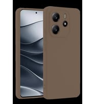 Pilelistore   Xiaomi Redmi Note 14 4G Kılıf First Silikon - Kahverengi