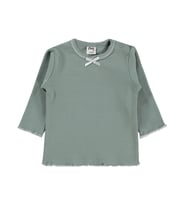 Civil Baby Fiyonklu Düz 6-18 Ay Sweatshirt - Yeşil