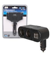 Olesson 1652 12-24V Çift USB Girişli 100W 2 Li Araç Çakmak Çoklayıcı