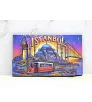 Periboia Ahşap İstanbul Temalı Magnet - Model 13 (Standart)