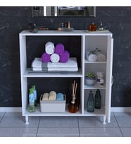 MODİLAYN Urla 90 x 97 x 32 cm Banyo Dolabı Temizlik Deterjan Depolama Havlu Dolabı Çok Amaçlı Dolap