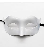 Beyaz Renk Masquerade Kostüm Partisi Venedik Balo Maskesi (4887)