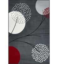 Eliana Home Baskılı, Yıkanabilir Kaymaz Taban Salon Halısı LNA1407 100x150 cm (Gri)
