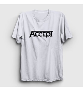Presmono Unisex Beyaz Logo Accept T-Shirt 180560tt (Beyaz)