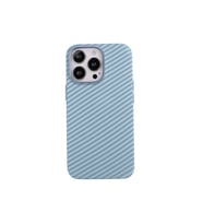 Apple iPhone 13 Pro Max Uyumlu Kılıf Karbon Fiber Tasarımlı Zore Karbono Kapak (Mavi)