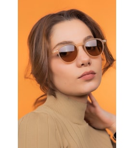 Lucia Matte Cream Güneş Gözlüğü