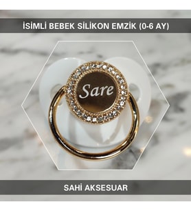 Sahi Aksesuar İsimli Bebek Silikon Emzik (0-6 Ay)