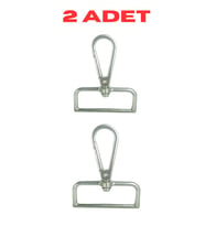 Çanta Kancası Büyük Metal 4 cm 2 Adet 8683255013272 (Gümüş)