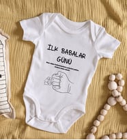 BK Kids İlk Babalar Günü Tasarımlı Bebek Body Zıbın - Model 2
